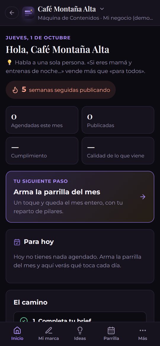 Tu siguiente paso, cada día