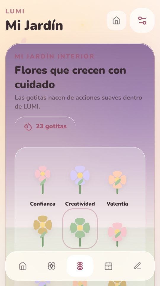 Su jardín crece con ella