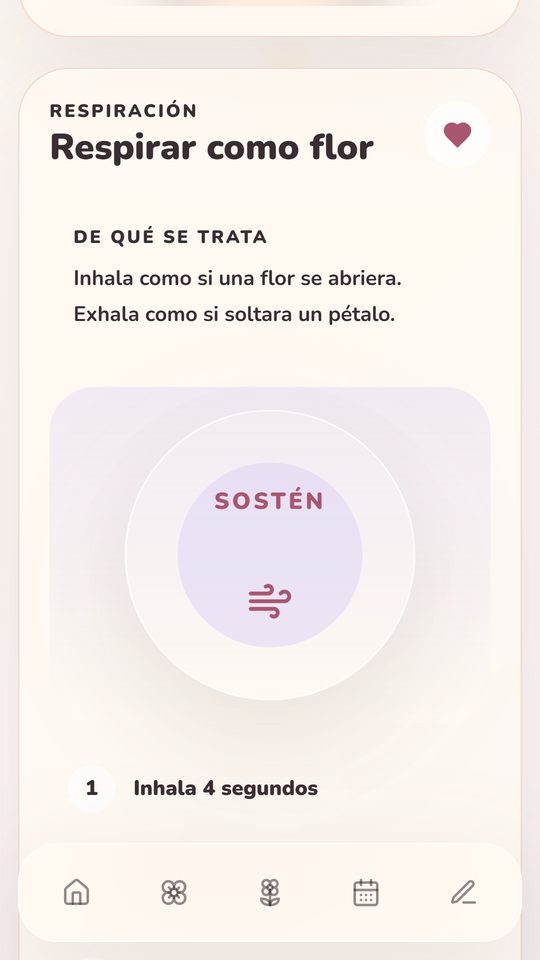Respirar como una flor