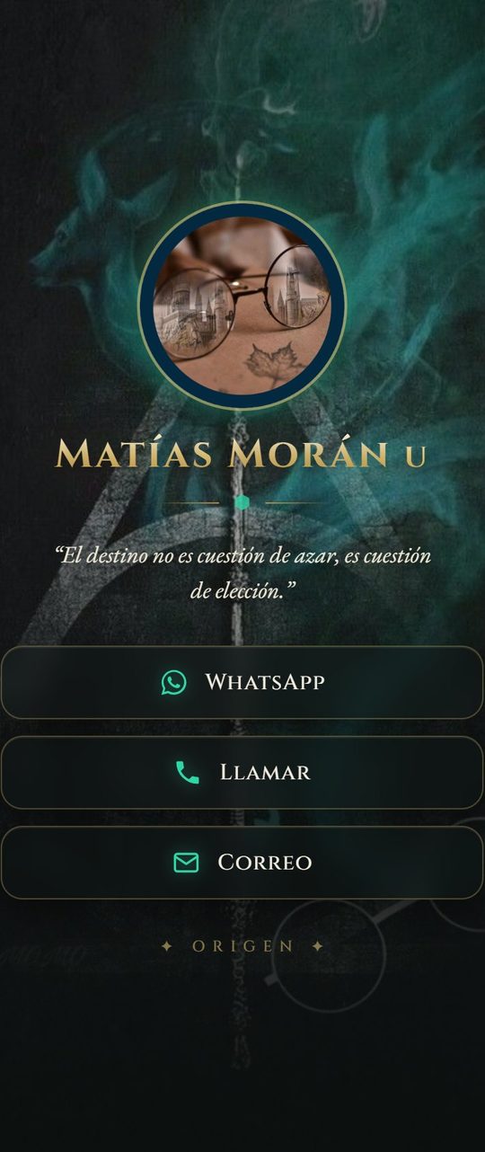 Tarjeta digital de ejemplo: Emprendedor